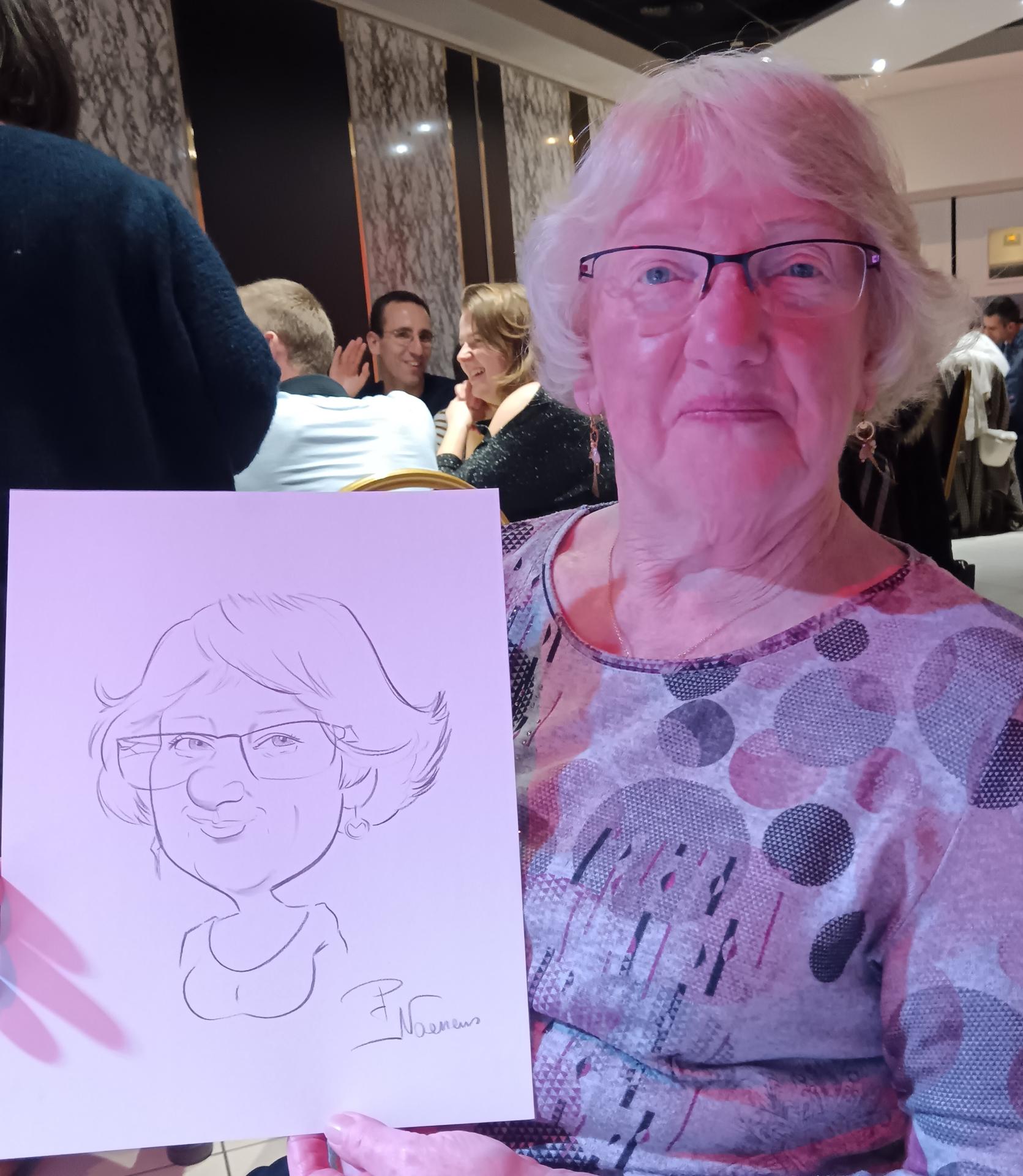 portrait humoristique mariage fête