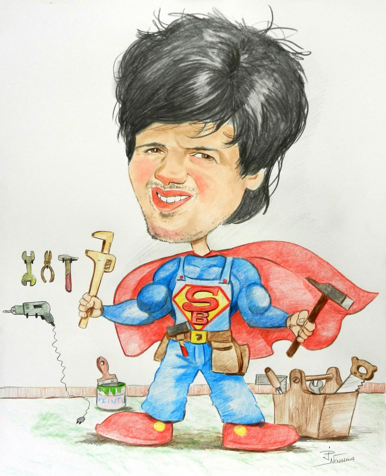Caricature naessens jean paul 1