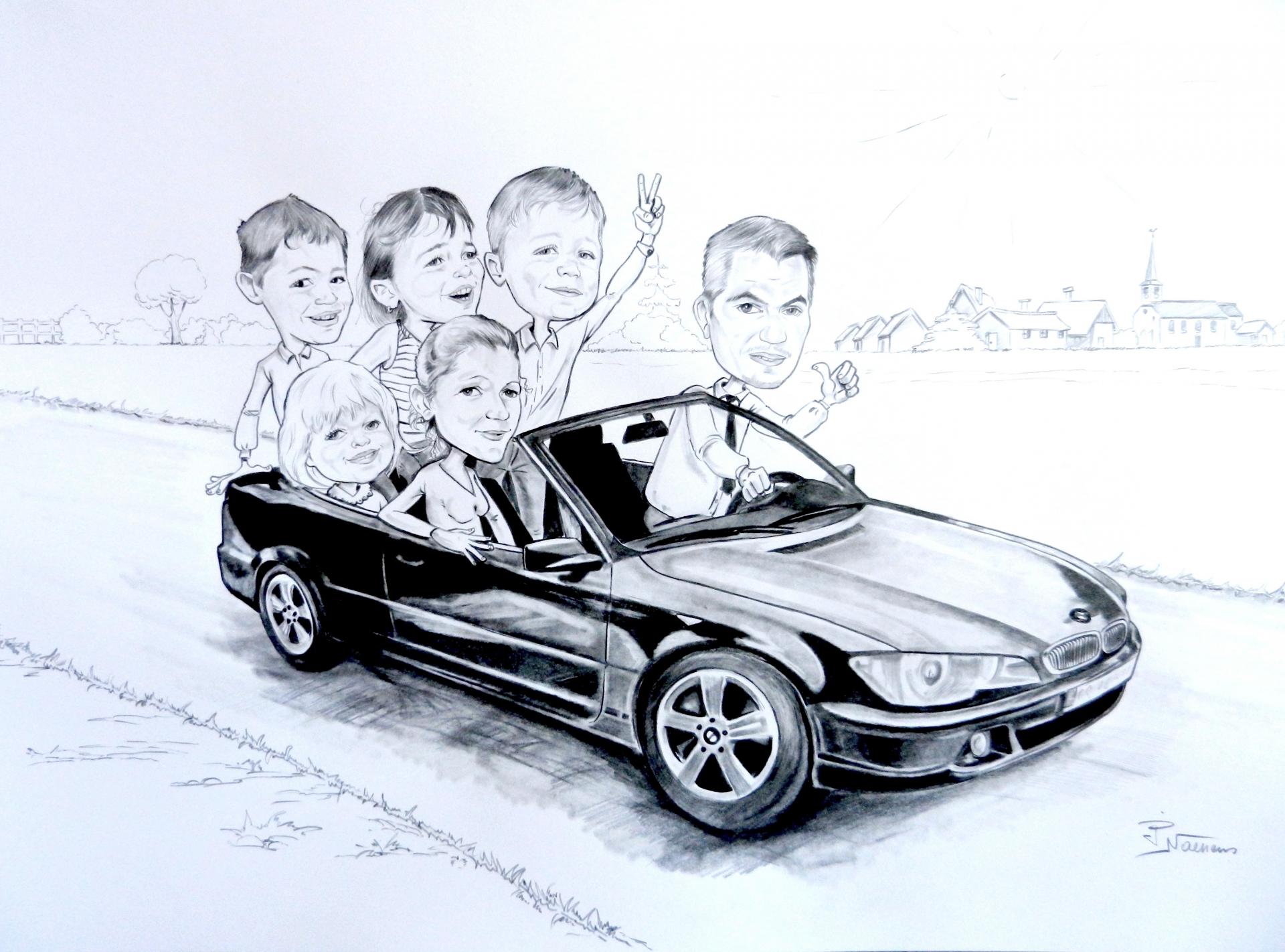 Caricature voiture